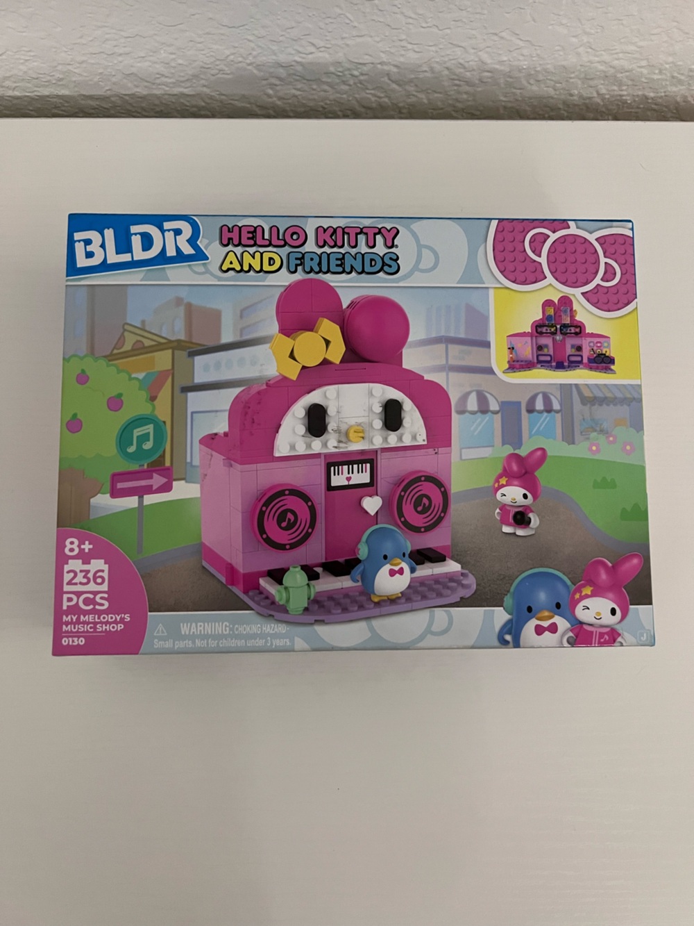 BLDR Hello Kitty & Friends My Melody’s Music Shop Building Set 236 Pieces NIB